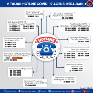 Malaysia covid hotline vaksin COVID