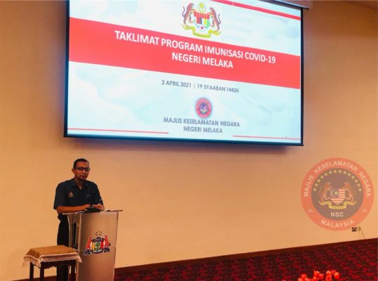 TAKLIMAT SUKARELAWAN PUSAT PEMBERIAN VAKSIN NEGERI MELAKA  Laman Web MKN