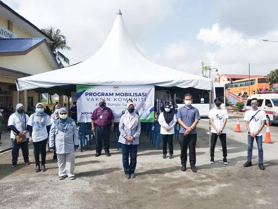Lawatan Pegawai Daerah Kota Tinggi Ke Program Mobilisasi Vaksin Komuniti Movak Dewan Sri Sayong Felda Sungai Sayong Mukim Ulu Sg Johor Daerah Kota Tinggi Laman Web Mkn