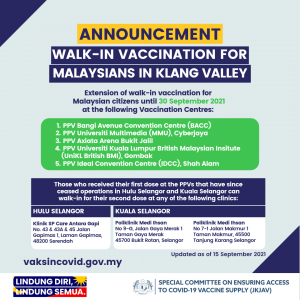 Mmu walk in vaccine