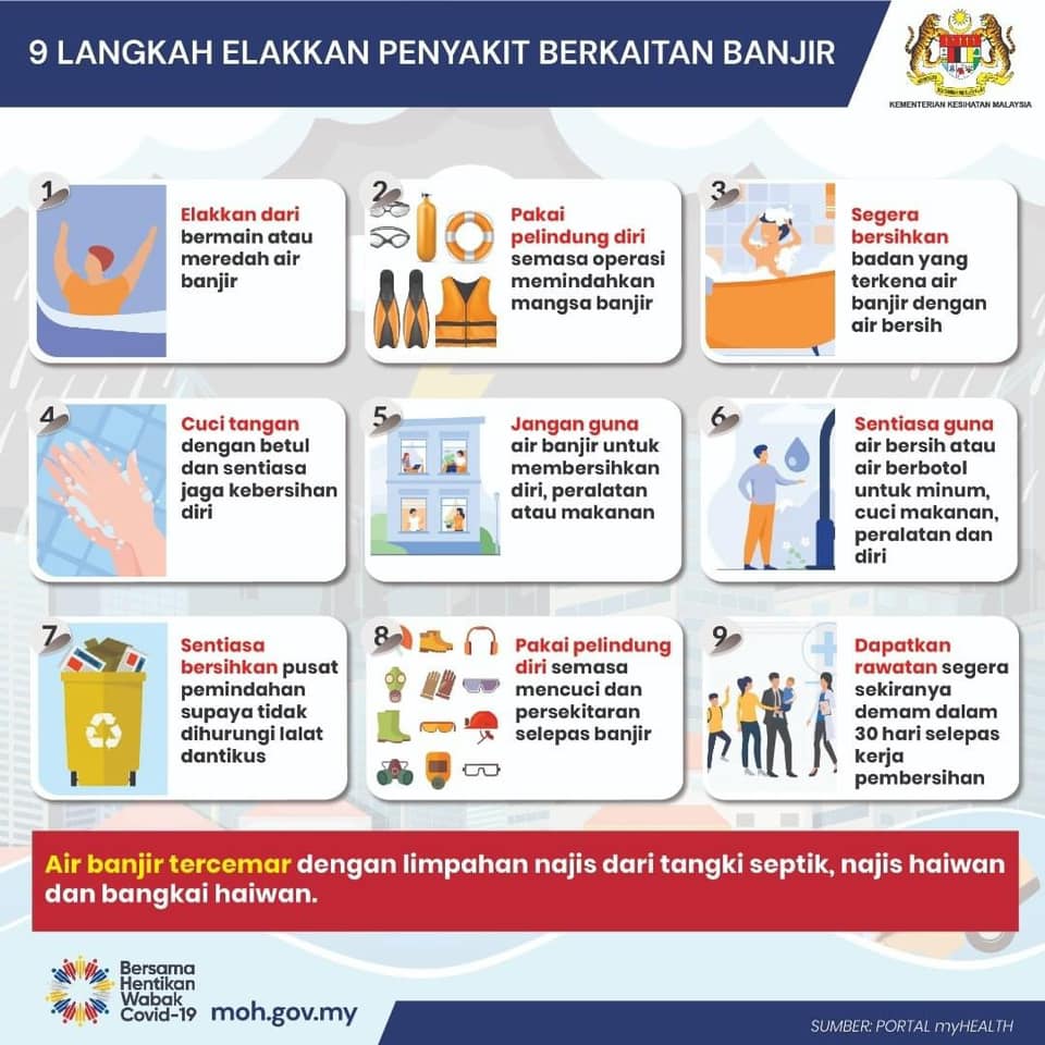 9 LANGKAH ELAKKAN PENYAKIT BERKAITAN BANJIR  Laman Web MKN