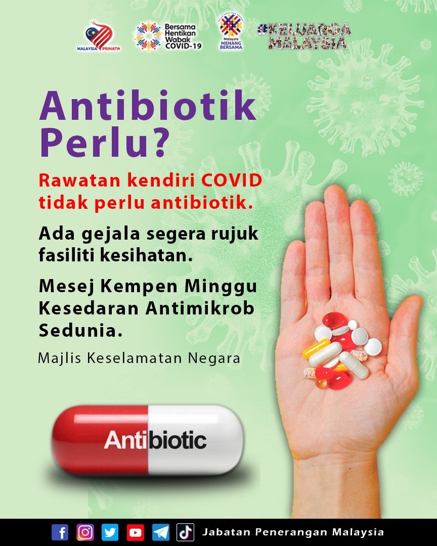 Antibiotik Perlu Atau Tidak Jika Jalani Rawatan Kendiri Covid 19 Laman Web Mkn