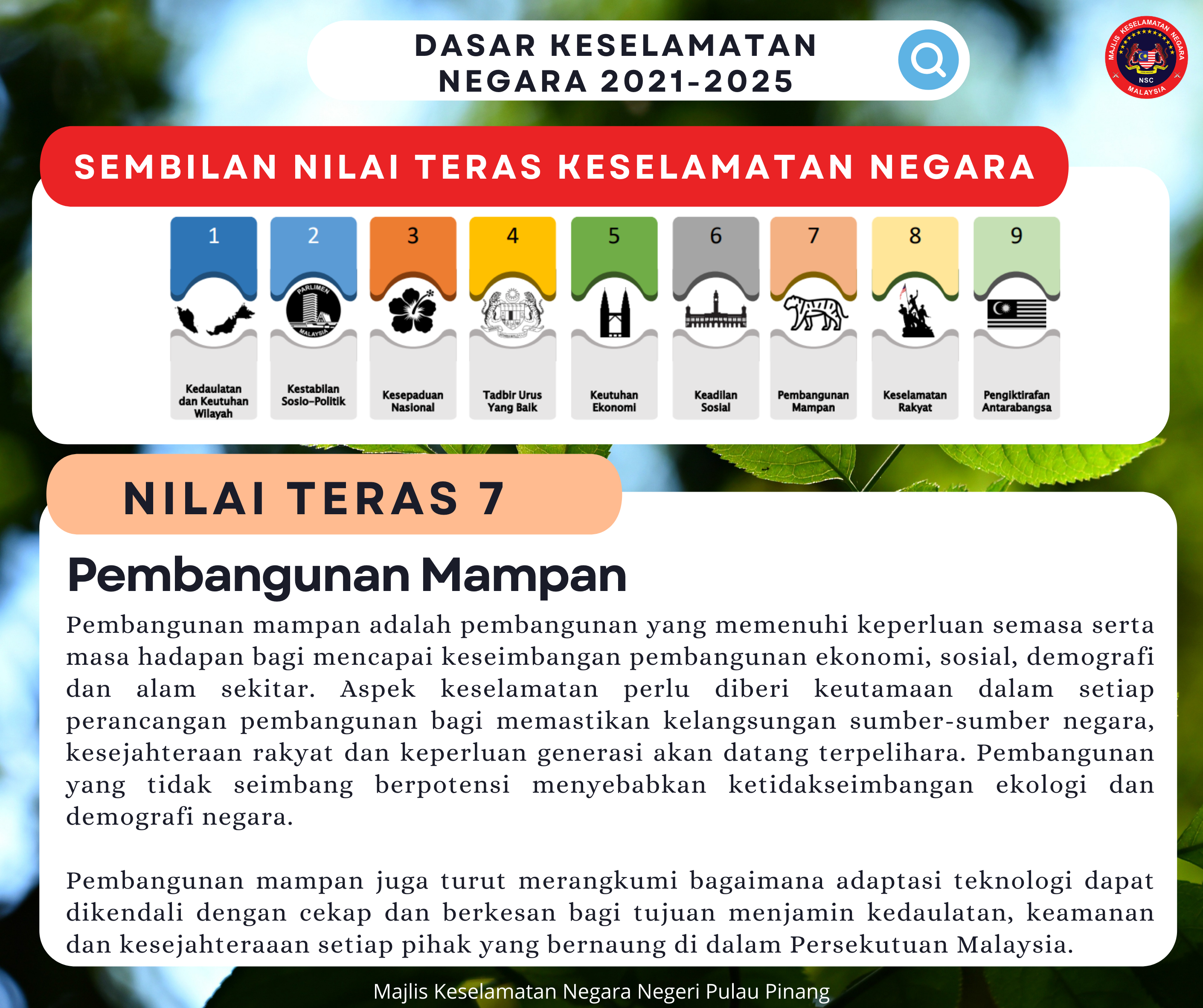 Keselamatan negara dasar Politik tak